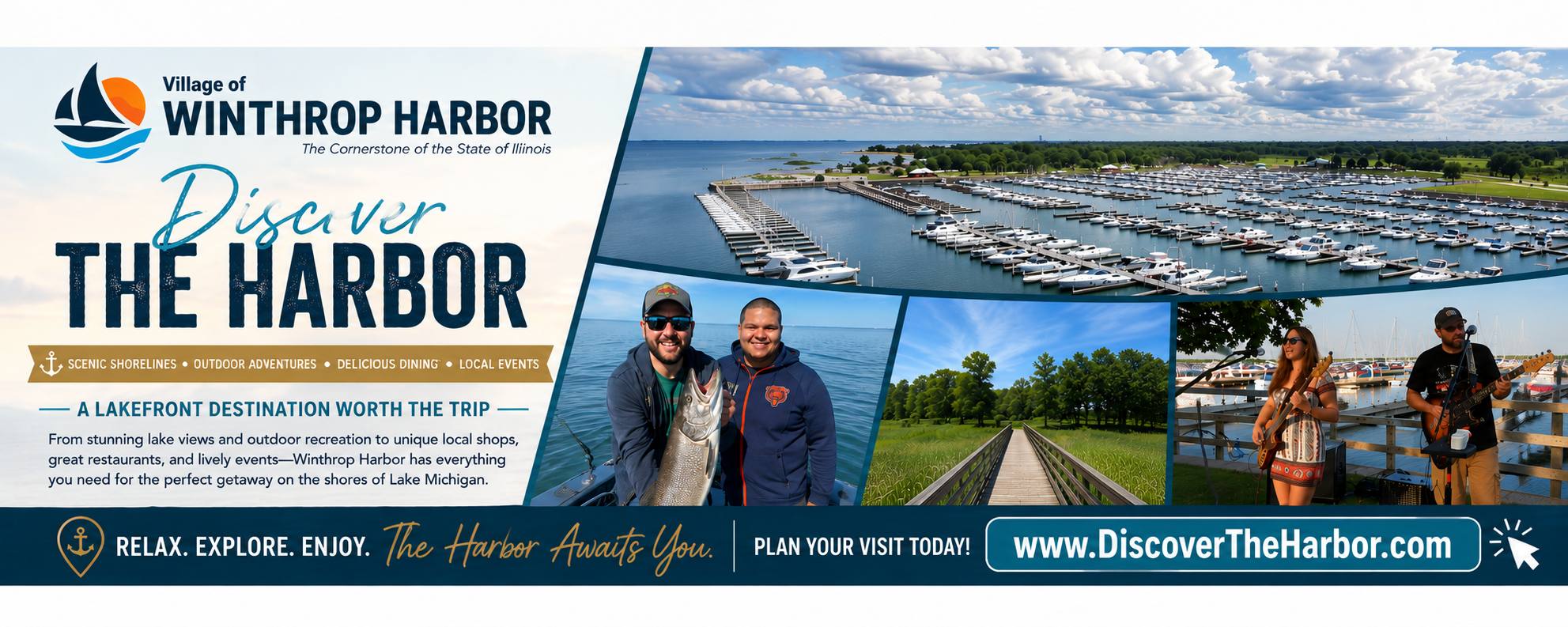 Discover the Harbor — a lakefront destination worth the trip. Scenic shorelines, outdoor adventures, delicious dining, local events.